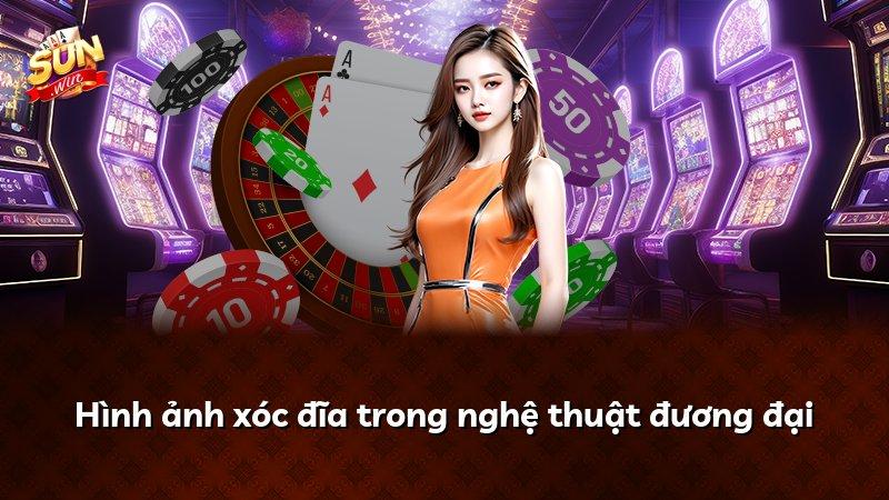 Hình ảnh xóc đĩa trong nghệ thuật đương đại